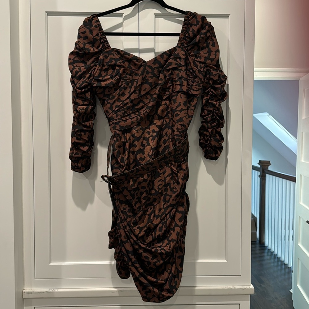 Nicholas animal print dress